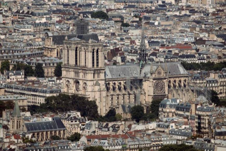 Una foto de archivo tomada el 15 de julio de 2018 muestra la catedral de Nuestra Señora de París.