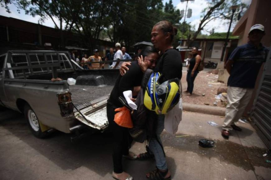 Las víctimas fueron identificadas como Luz Marina García (18), Marvin Geovanny Yovani García (30), padres del niño Marvin Isaac García de 13 meses, quien murió en el Hospital Escuela.