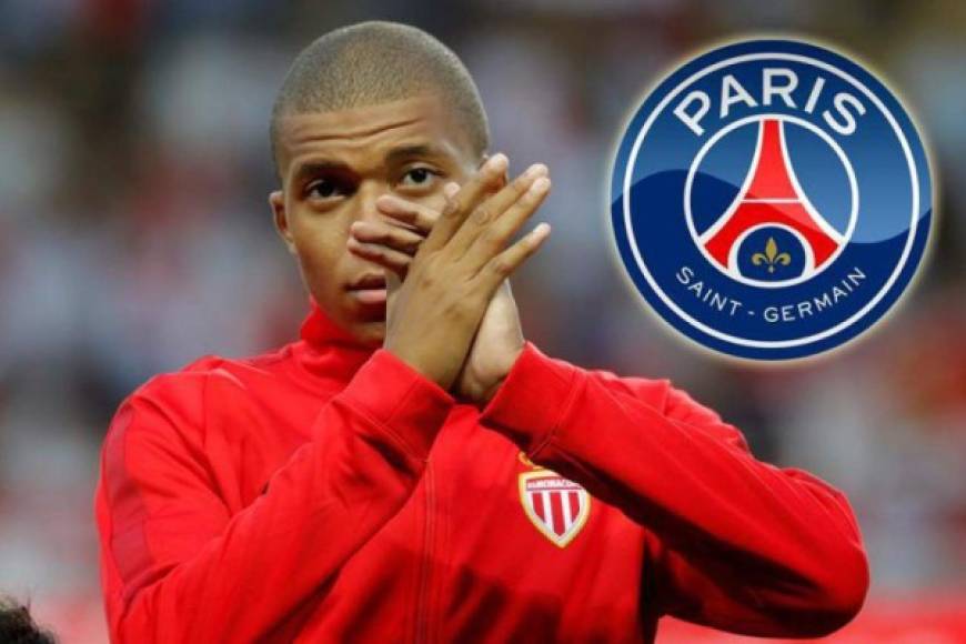 El Mónaco ha accedido a negociar con el PSG para vender a Kylian Mbappé, que quiere jugar en París esta temporada. El fichaje se cerraría en torno a los 180 millones de euros. Esto sería un golpe al Real Madrid, ya que al jugador lo pretenden.