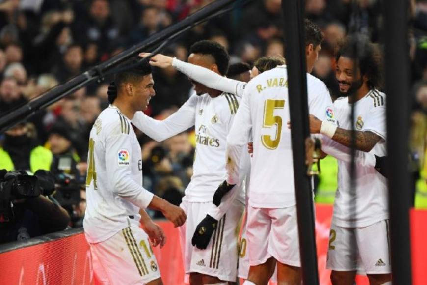 El 1-0 del Real Madrid llegó al minuto 57 por intermedio de Casemiro.