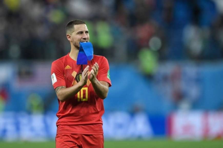 Eden Hazard lució triste tras quedarse eliminado del Mundial. No pudo marcar la diferencia ante Francia.<br/>
