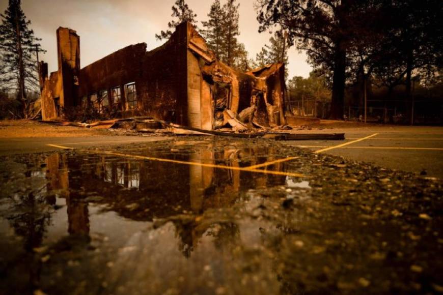Numerosas casas empezaron a arder temprano el lunes en los vecindarios suburbanos al este de Santa Rosa, que con 177.000 habitantes es la ciudad más populosa del Condado Sonoma.