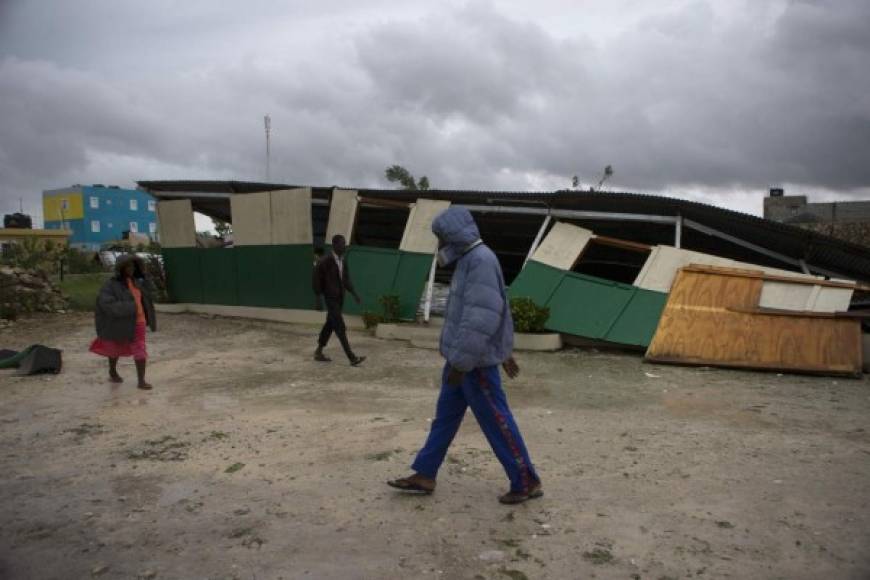 Una iglesia evangélica destruida tras el paso del huracán María en Punta Cana.