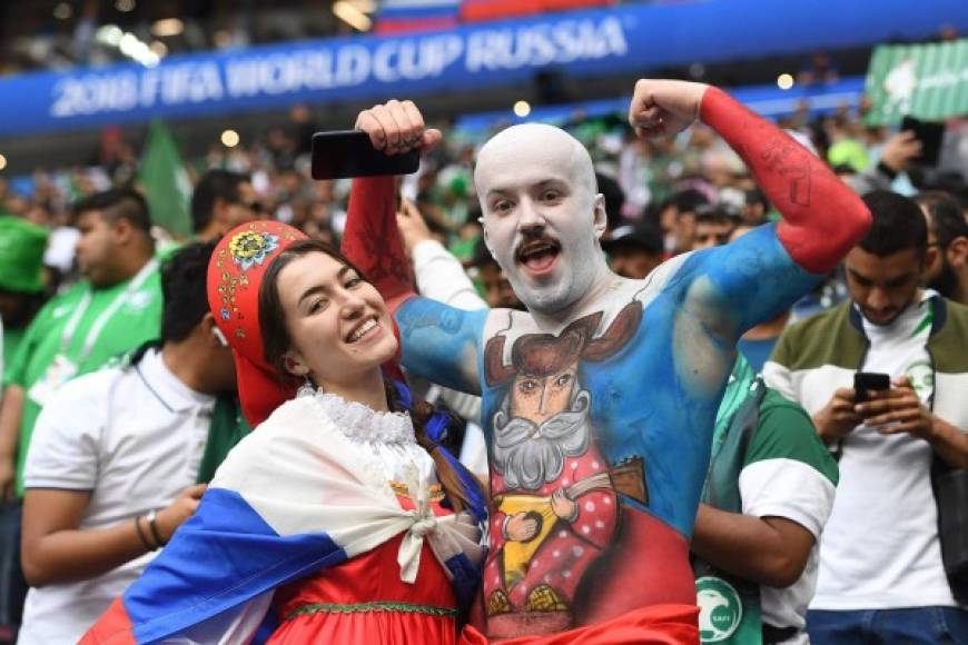 La pasión se desborda en el inicio del mundial de Rusia 2018.