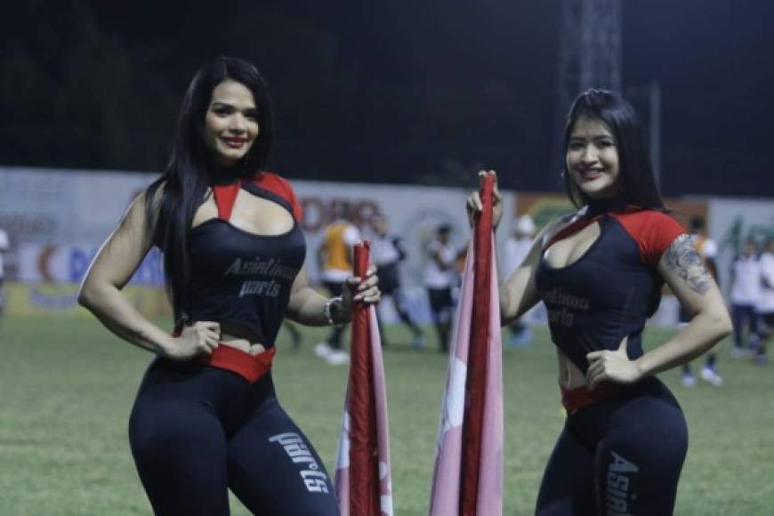 Ellas fueron el lado bonito del ambiente en el estadio Humberto Micheletti.