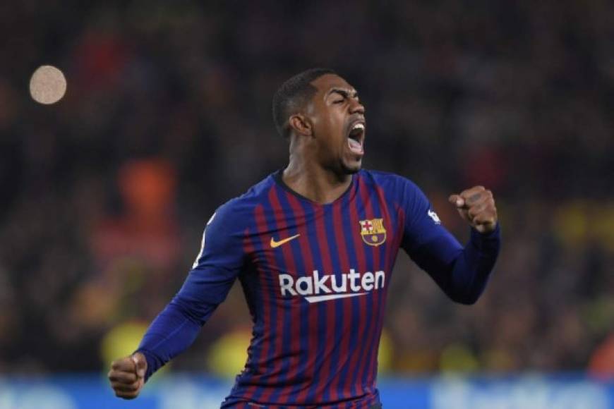 El joven brasileño Malcom fue colocado en el 11 titular y no defraudó al anotar el gol del empate. El atacante gritó a todo pulmón su anotación.