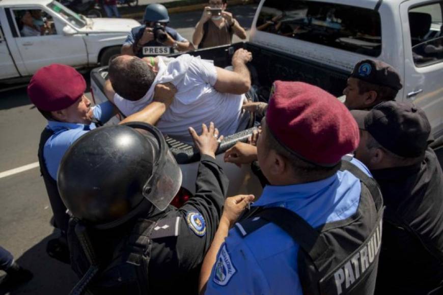 La Comisión Interamericana de Derechos Humanos (CIDH) consideró 'inaceptables' las 'actitudes represivas y autoritarias' que se produjeron hoy en Managua.
