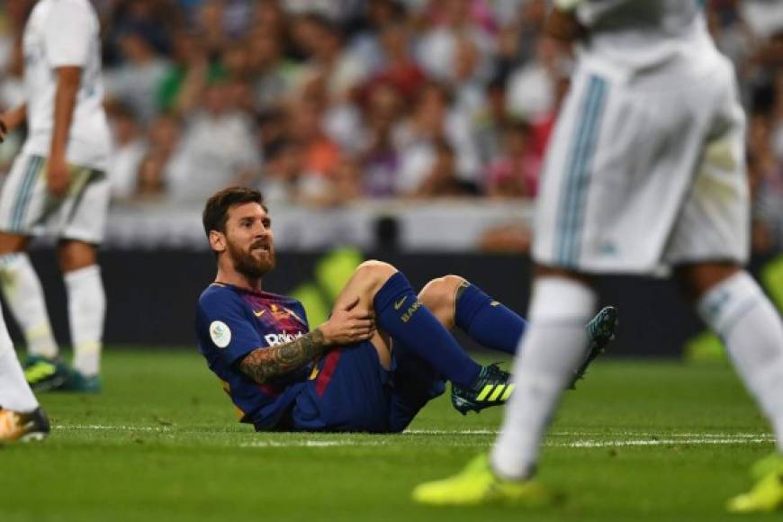 Leo Messi no se sintió cómodo en ningún momento y se marchó del Santiago Bernabéu sin marcar. El plan del Real Madrid funcionó a la perfección.
