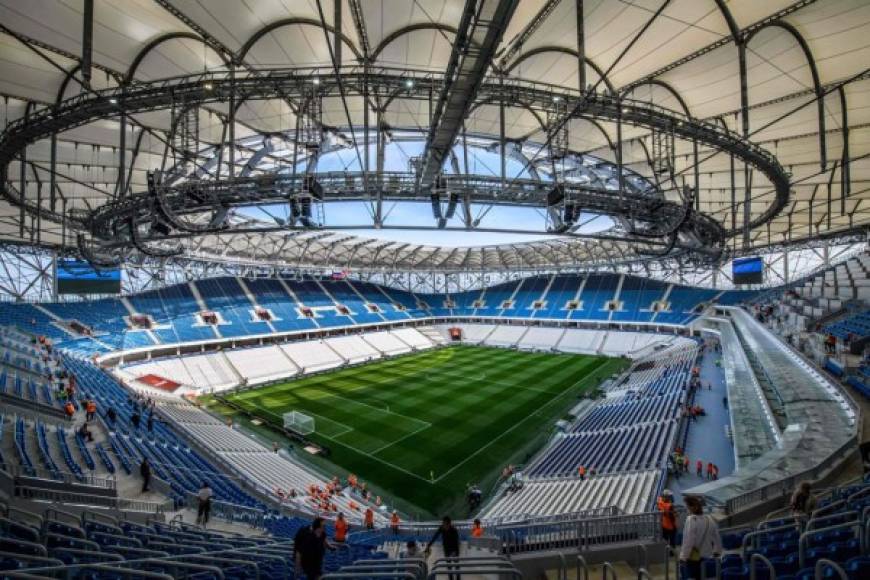 Volgograd Arena - Está situado en al ciudad de Volgogrado y tiene una capacidad para 45.500 espectadores. Fueron USD 260 millones los invertidos durante su construcción que fue planificada específicamente para el Mundial de Rusia 2018. Foto AFP