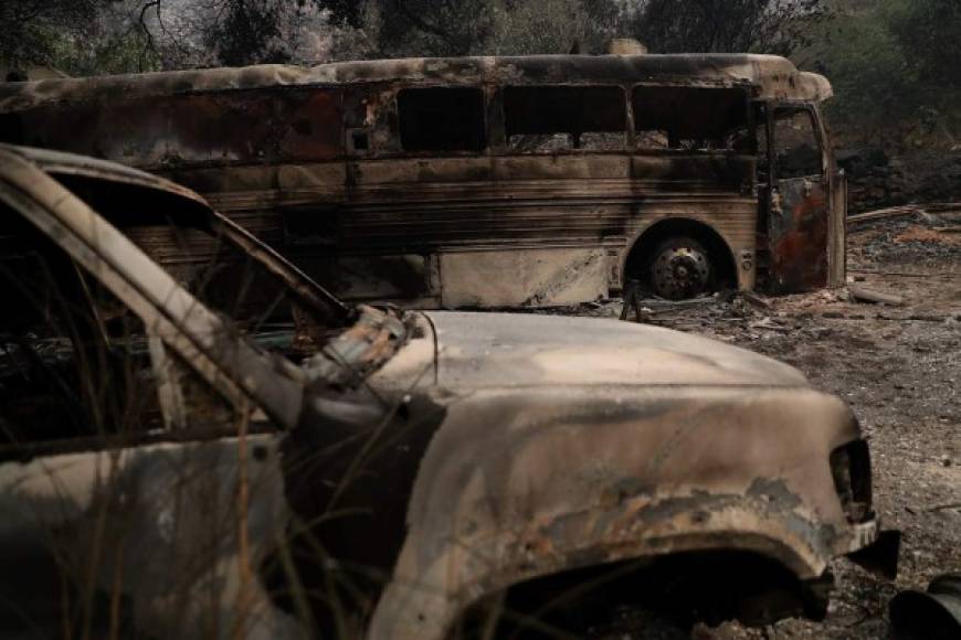 En octubre, otros incendios en el norte de California dejaron 43 muertos y destruyeron más de 99.000 hectáreas.