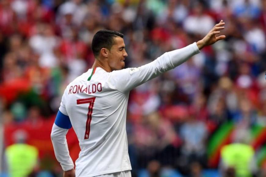 Cristiano Ronaldo le dedicó el gol a Georgina Rodríguez. Foto AFP