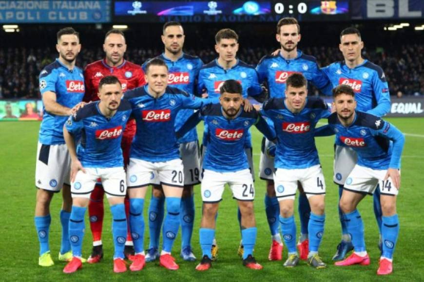 Este fue el 11 titular del Napoli para enfrentar al Barcelona.