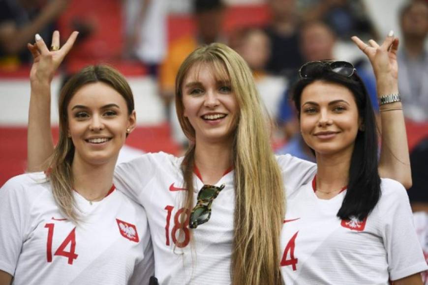 Las polacas ganan la batalla de las más lindas en Rusia 2018. Foto AFP
