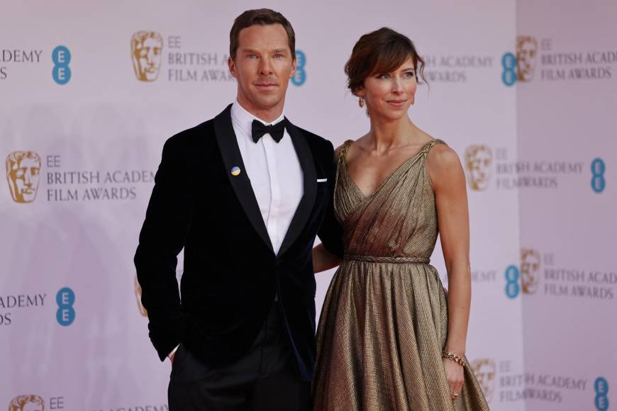 El actor Benedict Cumberbatch y su esposa Sophie Hunter. 