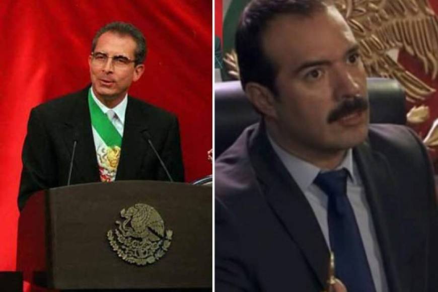Lic. Ernesto Zedillo Ponce de León era Lic. Arturo Benitez, y fue Roberto Uscanga quien interpretó el papel. Fue presidente de México del 1 de diciembre de 1994 al 30 de noviembre de 2000.