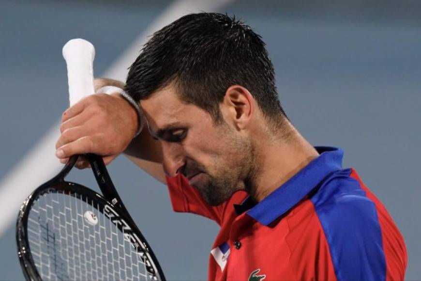 La frustración era evidente en Novak Djokovic.