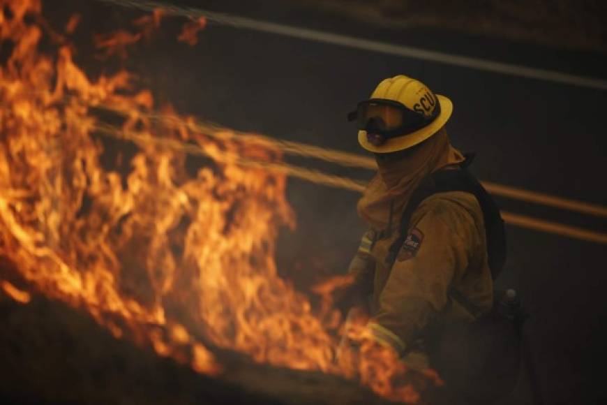 Este lunes las llamas seguían arrasando California. Los dos grandes incendios activos han quemado ya 100,000 hectáreas, han provocado el desplazamiento de miles de personas y han dejado un muerto.