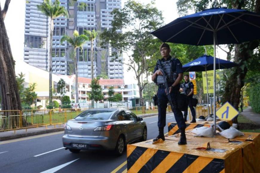 Un gigantesco operativo de seguridad se ha implementado en Singapur para la denominada cumbre del siglo.