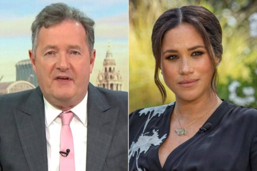 'Si tengo que caer sobre mi espada por expresar una opinión honesta sobre Meghan Markle y esa diatriba de bilis que salió en esa entrevista, que así sea', aseguró ayer Piers a periodistas que lo abordaron en su casa en el oeste de Londres.