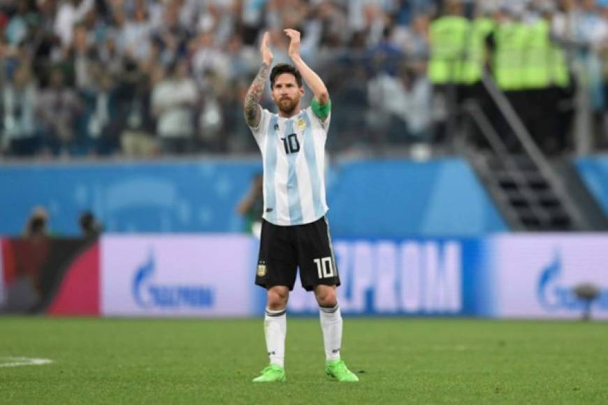 Lionel Messi fue el anotador del gol 100 del Mundial de Rusia 2018.