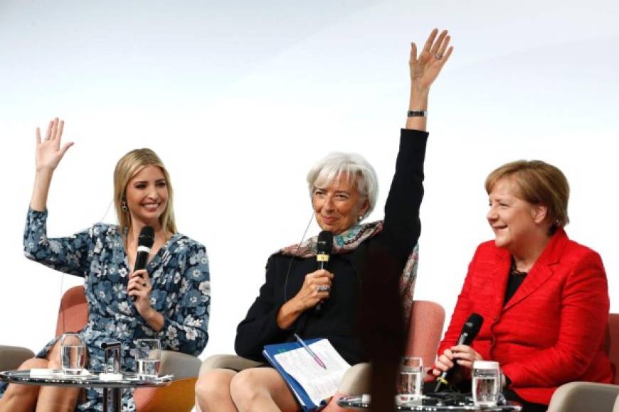 Ivanka fue invitada por la canciller alemana, Angela Merkel, anfitriona de la conferencia organizada en el marco de la presidencia alemana del G20, y la directora general del Fondo Monetario Internacional (FMI), Christine Lagarde, fueron otras de las participantes.