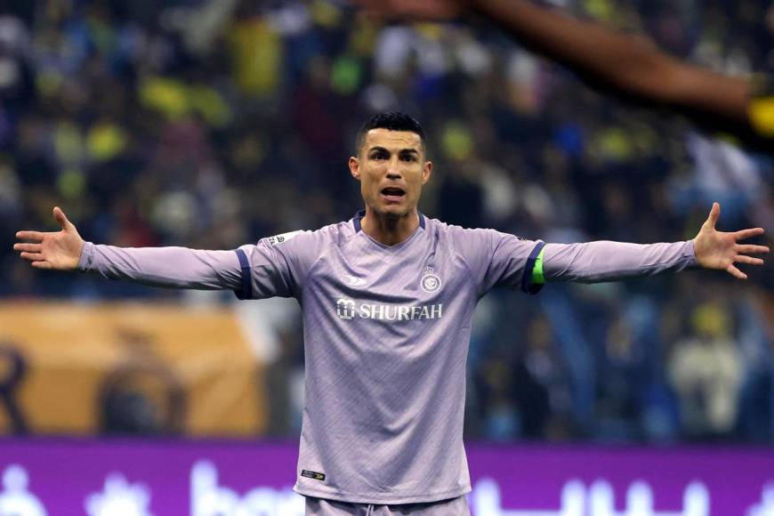 La frustración de Cristiano Ronaldo, suma su segundo partido con el Al Nassr y no ha podido marcar.