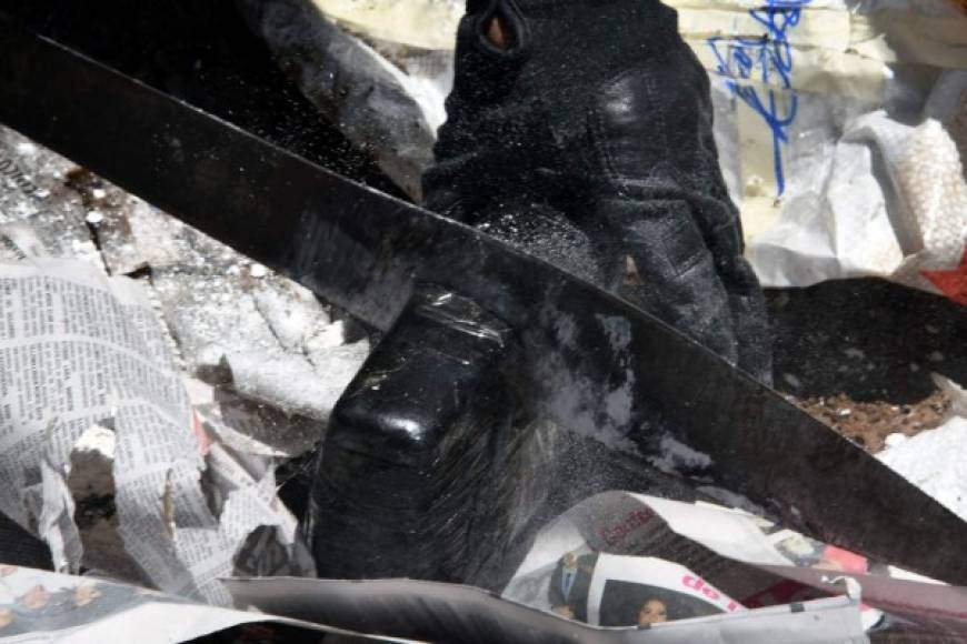 La narcoavioneta se quemó con sus 2 tripulantes. AFP