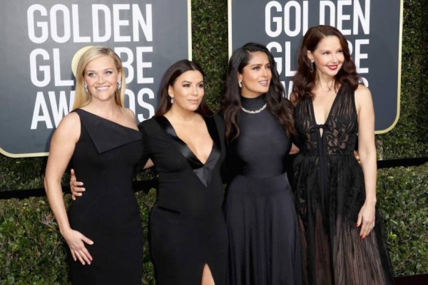 Las actrices Reese Witherspoon, Eva Longoria, Salma Hayek y Ashley Judd.