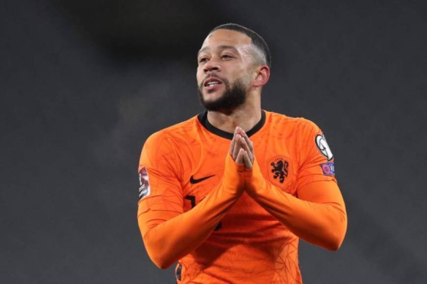 Memphis Depay: El delantero holandés es otro de los jugadores que ha pedido Koeman para el Barcelona. Foto AFP.