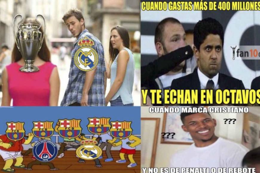 El Real Madrid venció 1-2 en Francia al PSG y con global de 5-2, los eliminó de los octavos de final de la Champions League. En las redes sociales los memes no podían faltar.