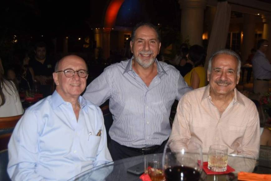 Nicolás Chahín, Daniel Kafati y Rafael Kafie.