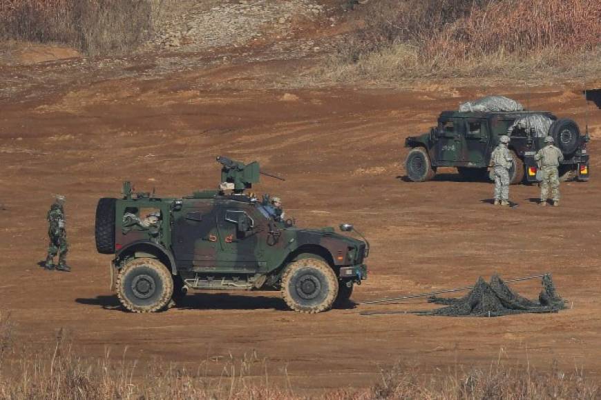 Soldados estadounidenses y surcoreanos fueron avistados en la ciudad fronteriza de Paju, Corea del Sur, poco después de la nueva provocación de Kim Jong-Un a la Comunidad Internacional.