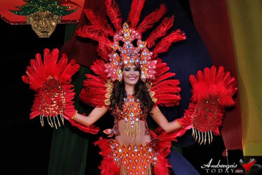 Representó dignamente a Honduras en un evento de belleza en Belice.
