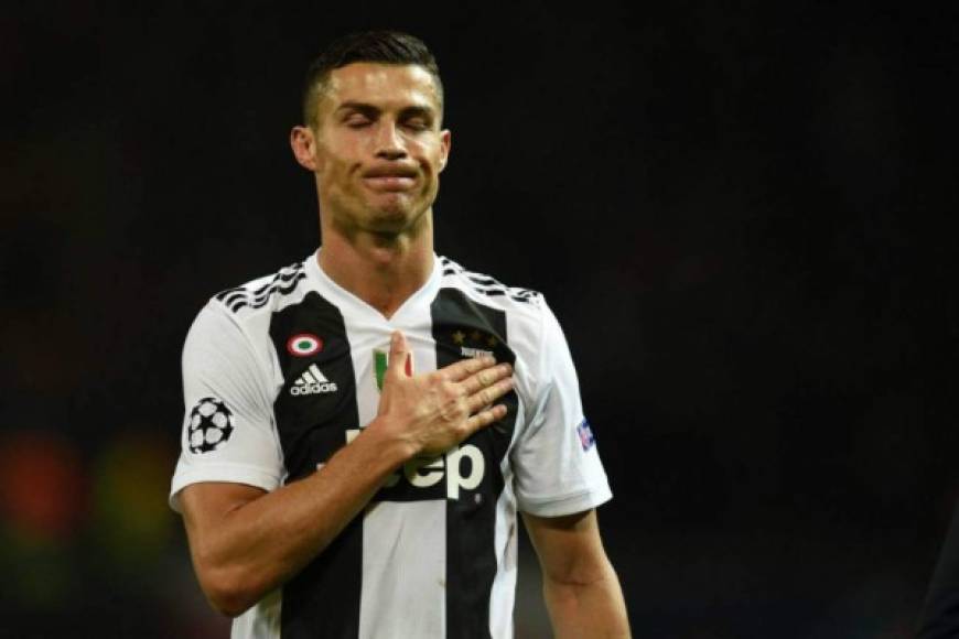 5- Cristiano Ronaldo: Muy lejos del primer lugar se encuentra el portugués de la Juventus, el crack luso cuenta con 19 goles.