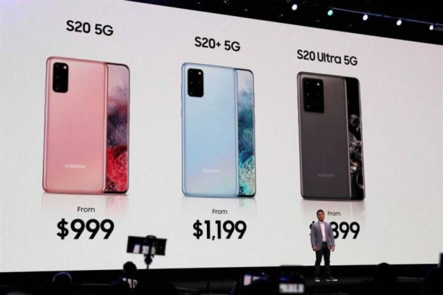 Todos estos tienen 5G opcional y estarán disponibles para la venta el 6 de marzo a partir de 1.000 dólares para el S20 y 1.400 para el S20 Ultra.<br/>