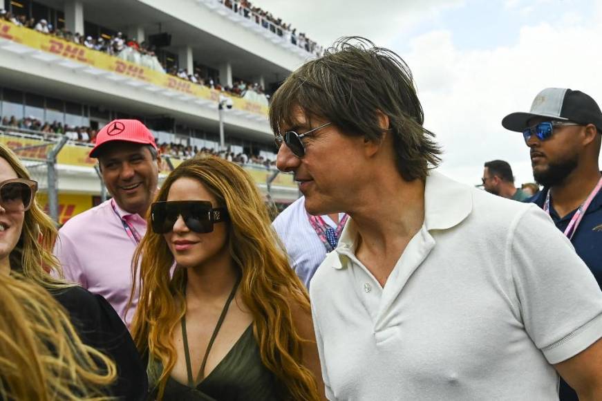 El fin de semana Shakira fue captada en el premio de Fórmula Uno con el actor Tom Cruise...