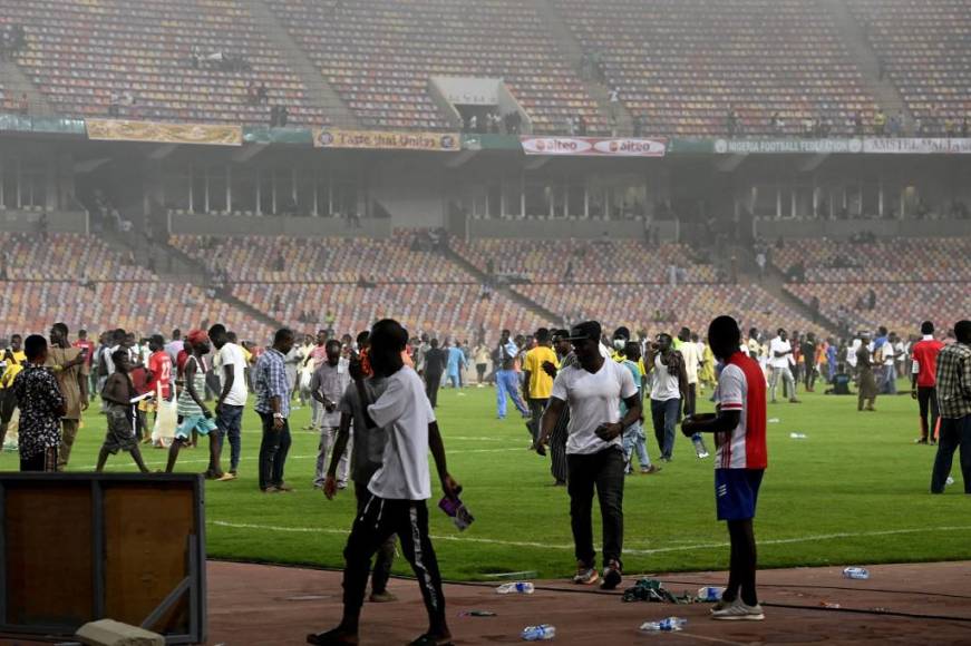 La molestia era evidente en los nigerianos ya que su selección no pudo clasificar al Mundial de Qatar 2022.