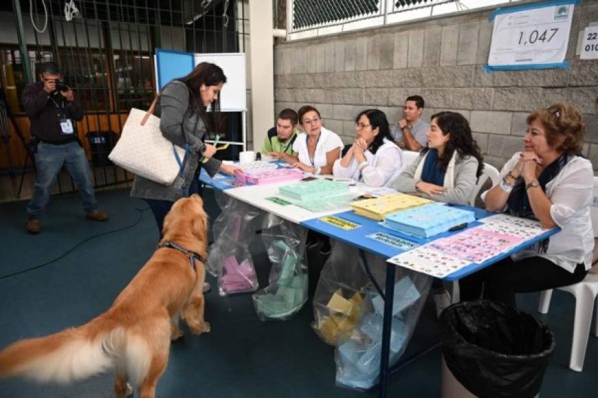 Imágenes de la televisión local mostraron a decenas de guatemaltecos haciendo fila para emitir su sufragio en varios centros de votación capitalinos.