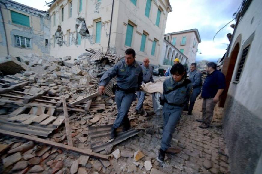 El epicentro del sismo de 6,2 grados se ubicó en la ciudad de Norcia, en la región de Umbria.