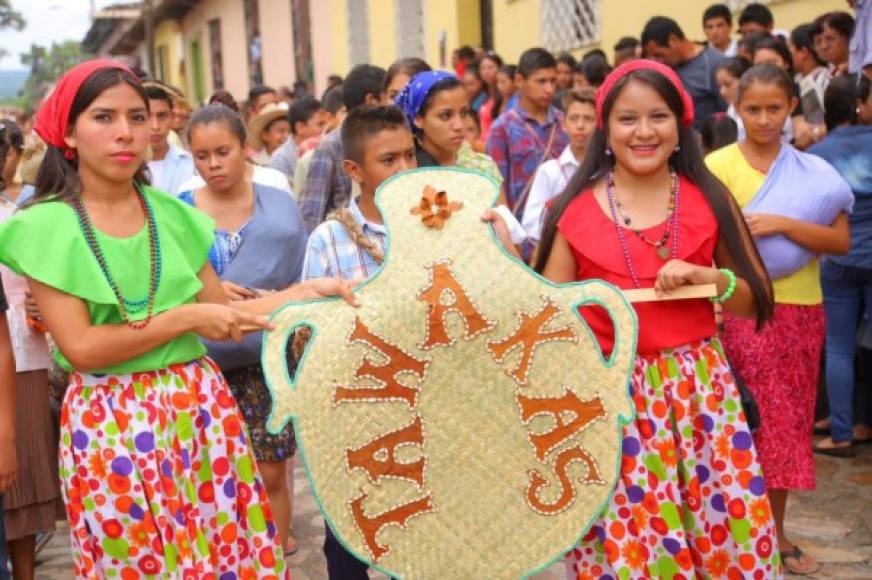 En el desfile participaron estudiantes de los diferentes centros educativos de Lempira.