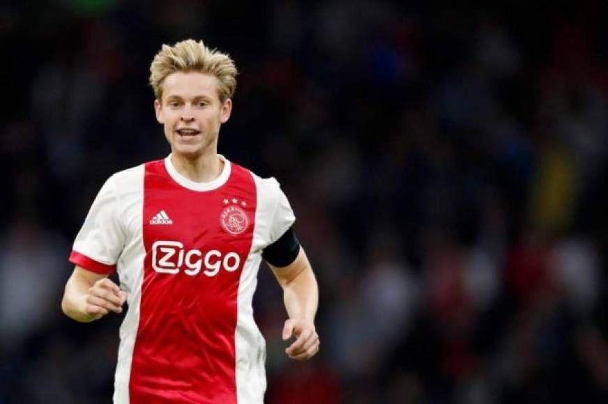 Frenkie de Jong: Juega como centrocampista y su equipo actual es el Ajax de Ámsterdam; en el Barcelona lo quieren a como de lugar.