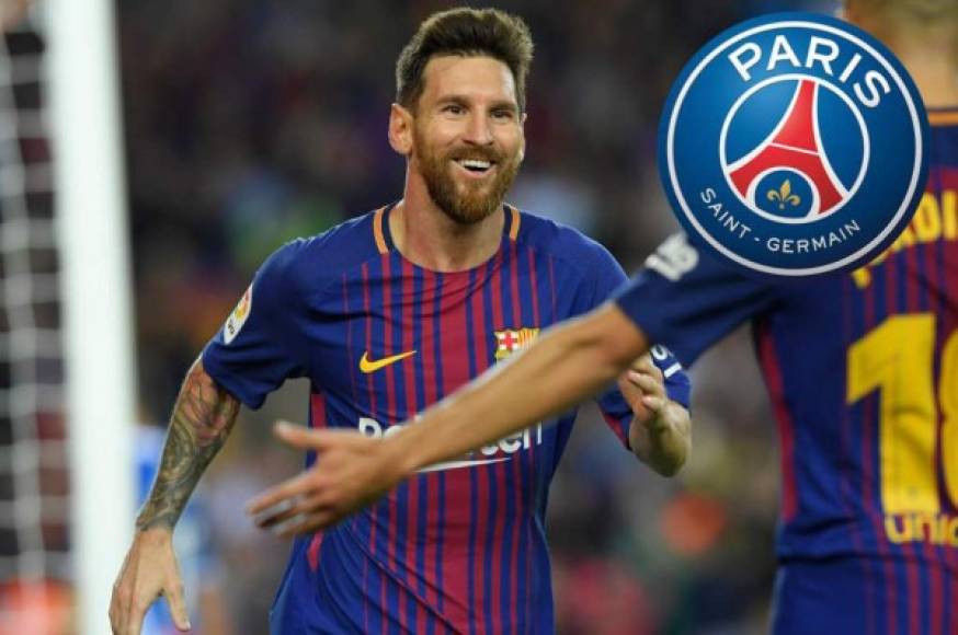 París Saint Germain: El club francés es otro de los que aparece como uno de los candidatos para fichar a Lionel Messi. En el cuadro galo no es la primera vez que intentarían fichar al atacante argentino.