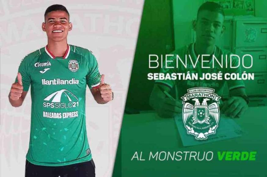 Sebastián Colón: El delantero colombiano estaría siendo cedido a préstamo a otro club de la Liga Nacional. El Marathón lo fichó procedente del Real Juventud de la Liga de Ascenso.