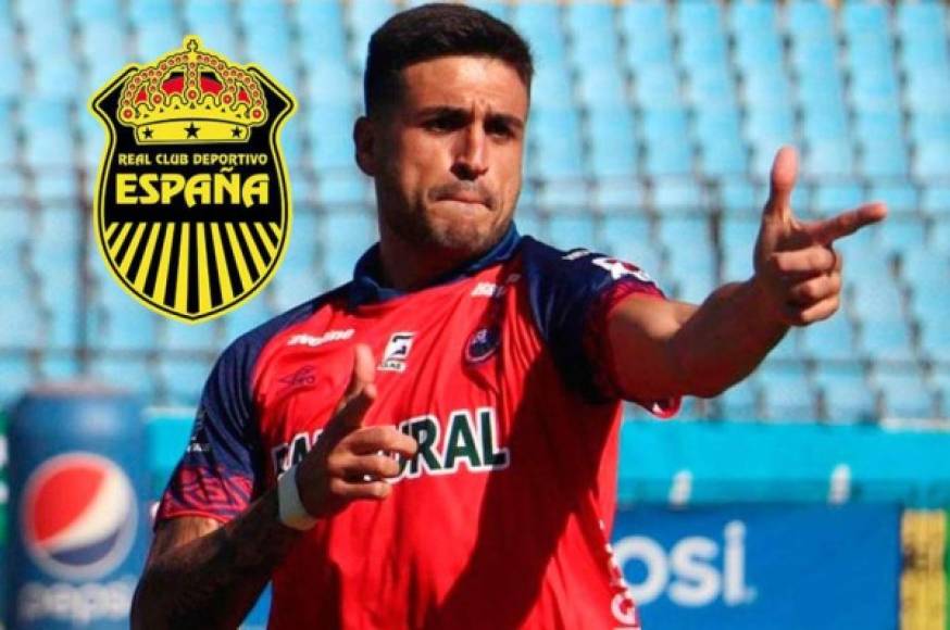 Ramiro Rocca: En Real España esperan que el delantero argentino finalize la temporada con el Municipal de Guatemala ya que están interesados en ficharle para la próxima campaña.
