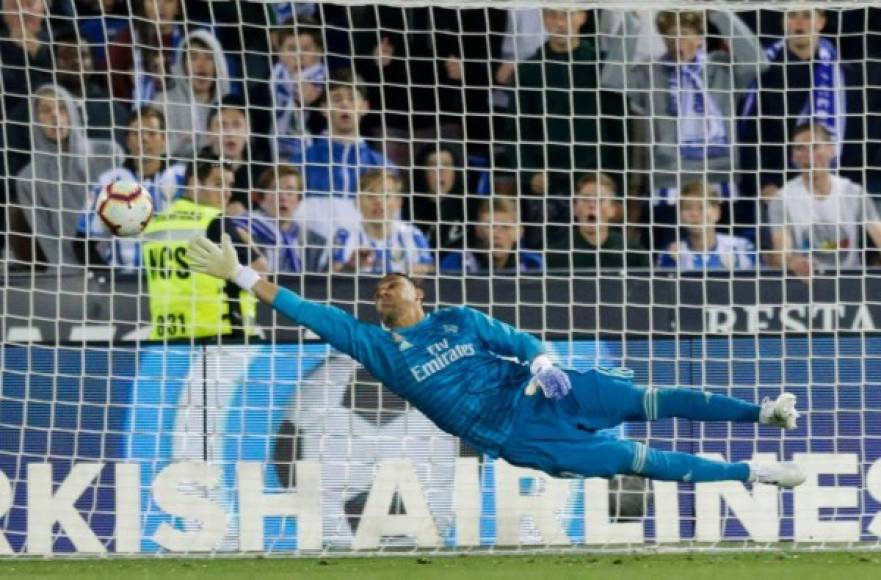 El portero Keylor Navas fue titular y no pudo hacer nada en el gol del Leganés. Fue un lindo gol de los locales.