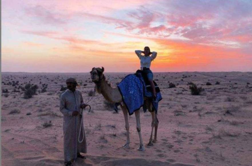 Uno de los pasatiempos favoritos de Georgina Rodríguez es viajar a Dubái para disfrutar del desierto.