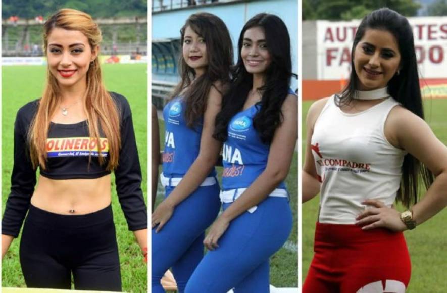 La jornada 17 fue engalanada por bellas chicas en los estadios del fútbol hondureño.