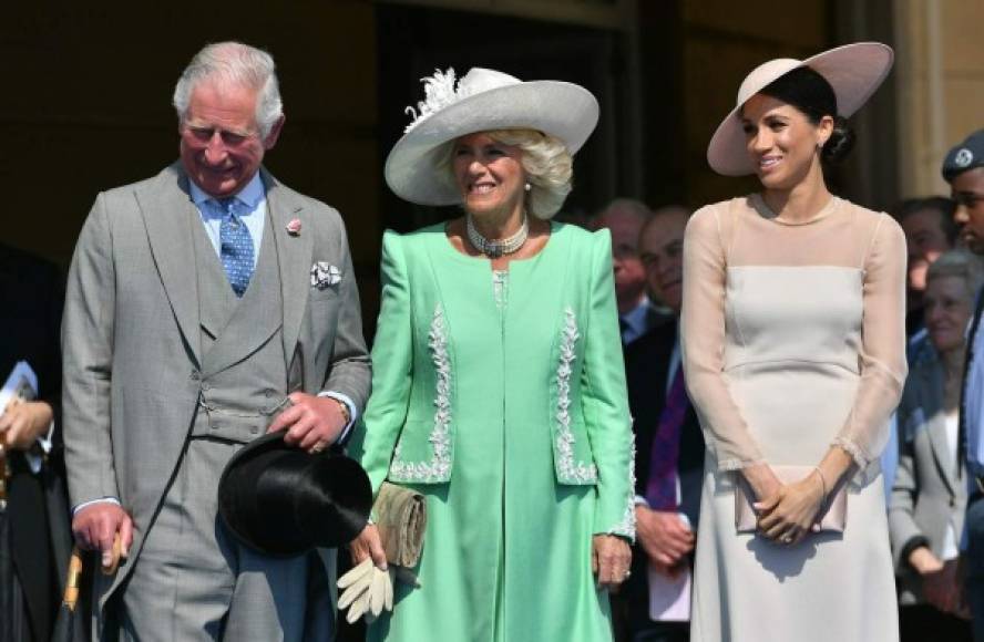 Markle estuvo junto a sus suegros, el príncipe Carlos y Camilla de Cornualles​.<br/>