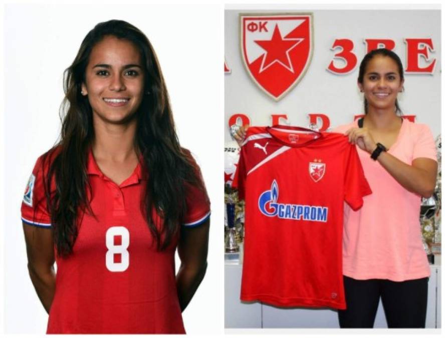 Daniela Cruz Mejía. Defensa de Costa Rica de 24 años. Juega en el Estrella Roja, un club tradicional de Belgrado, Serbia.