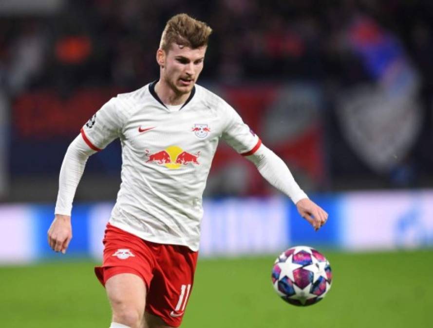 4. Timo Werner (RB Leipzig) - El delantero alemán ha marcado 21 goles en la temporada de la Bundesliga alemana, sumando 42 puntos.